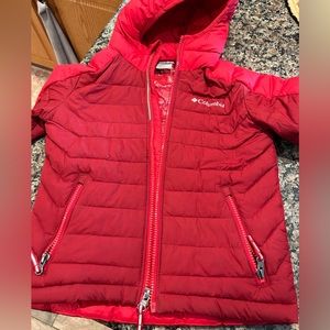 Red Columbia jacket